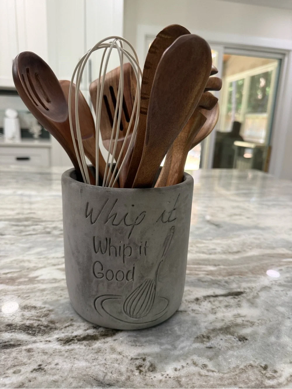Home Essentials Gray 'Whip It Whip It Good' Utensil Holder